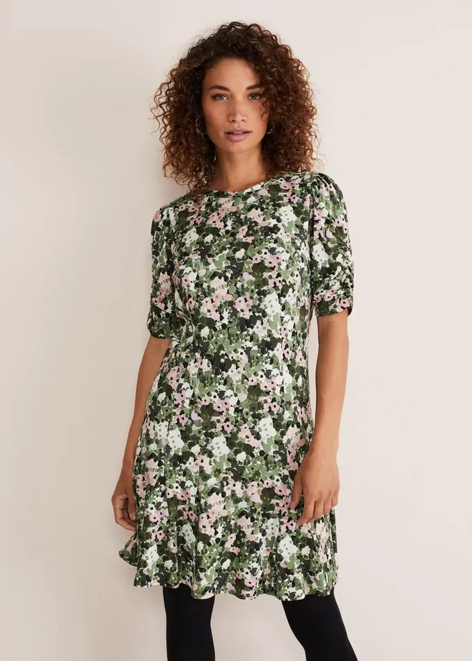 Jolee Printed Jersey Dress Green Multi Women Phase Eight Dresses