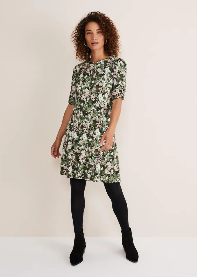 Jolee Printed Jersey Dress Green Multi Women Phase Eight Dresses