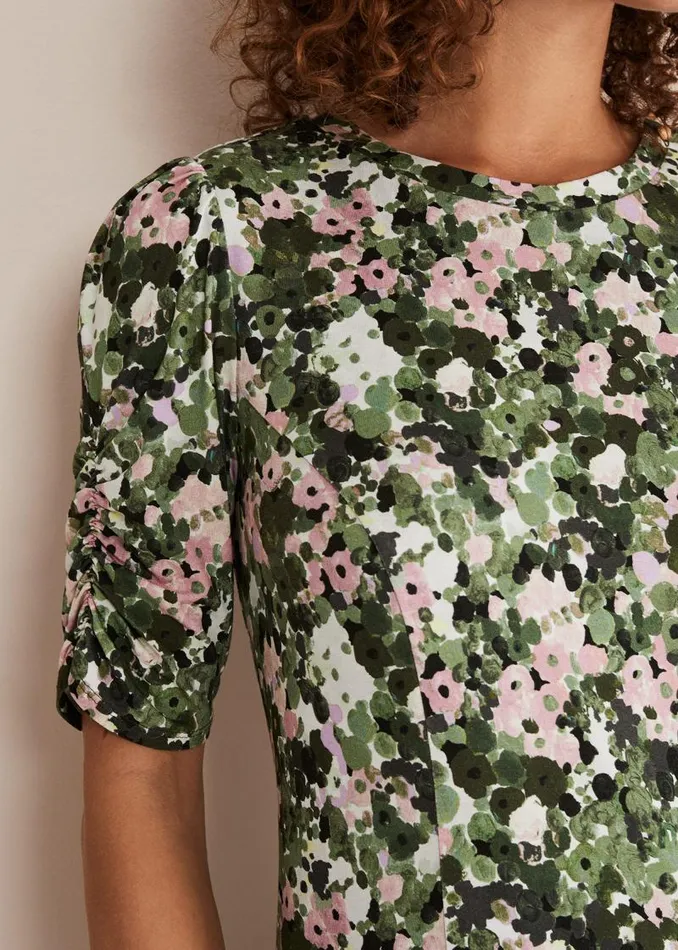Jolee Printed Jersey Dress Green Multi Women Phase Eight Dresses