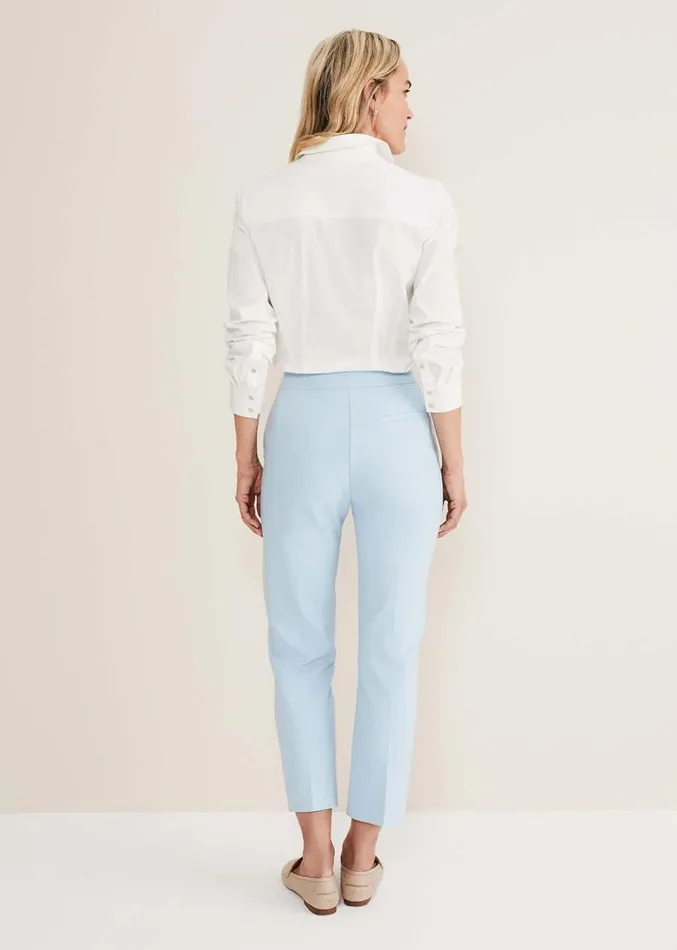 Julianna Cropped Straight Leg Trousers Cornflower Blue Women Phase Eight Trousers Julianna Cropped Straight Leg Trousers Cornflower Blue Women Phase Eight Trousers