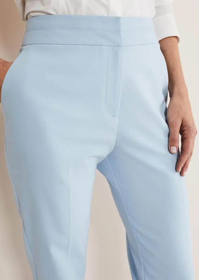 Julianna Cropped Straight Leg Trousers Cornflower Blue Women Phase Eight Trousers Julianna Cropped Straight Leg Trousers Cornflower Blue Women Phase Eight Trousers