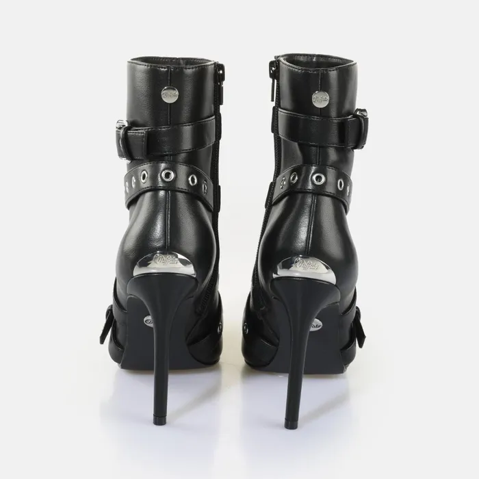 Juliet Belt Bootie Black Buffalo Boots and AnkleBoots Juliet Belt Bootie Black Buffalo Boots and AnkleBoots