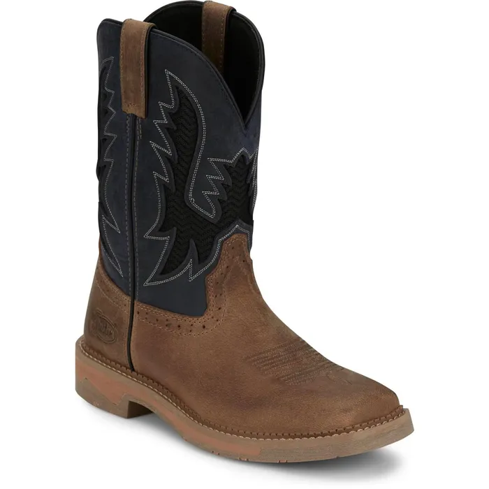 Justin Boots Bolt 11034 Work Boot Peanut Tan brown Men Work