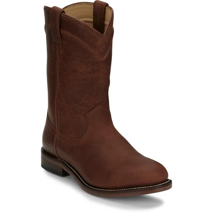 Justin Boots Braswell 10034 Roper Brown Men Western
