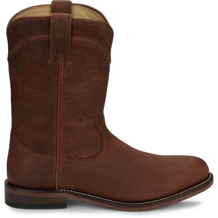 Justin Boots Braswell 10034 Roper Brown Men Western