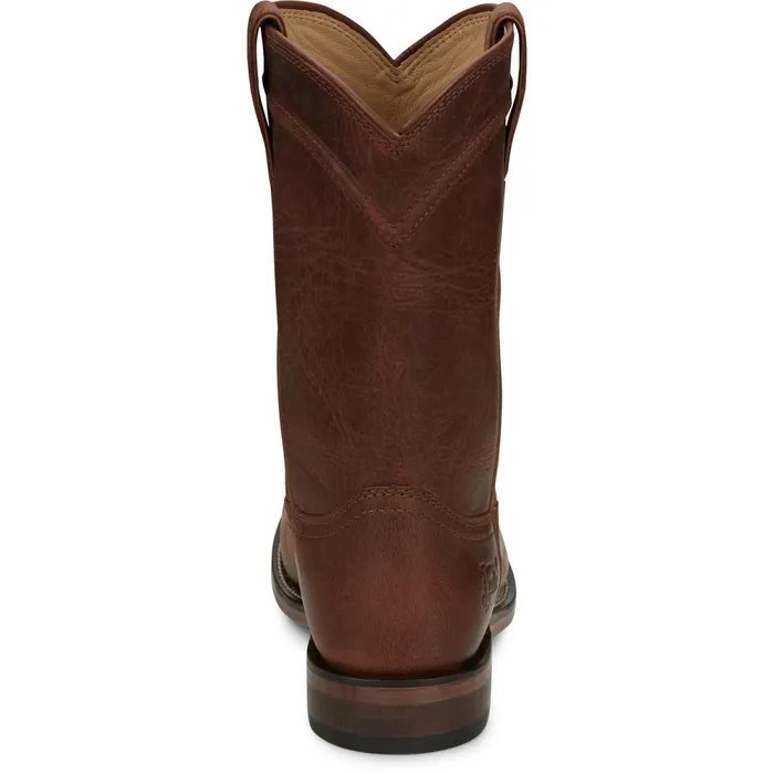 Justin Boots Braswell 10034 Roper Brown Men Western