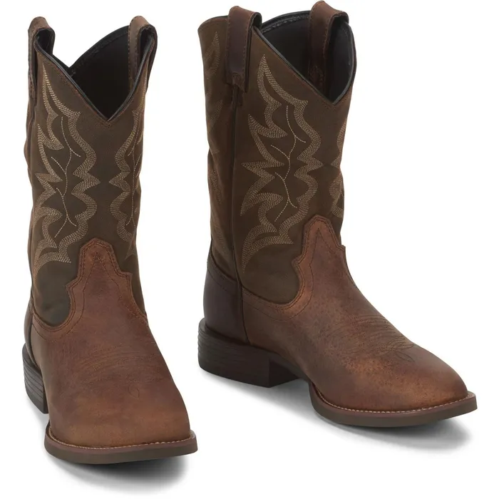 Justin Boots Buster III 11034 Western Boot Distressed Brown brown Men Western