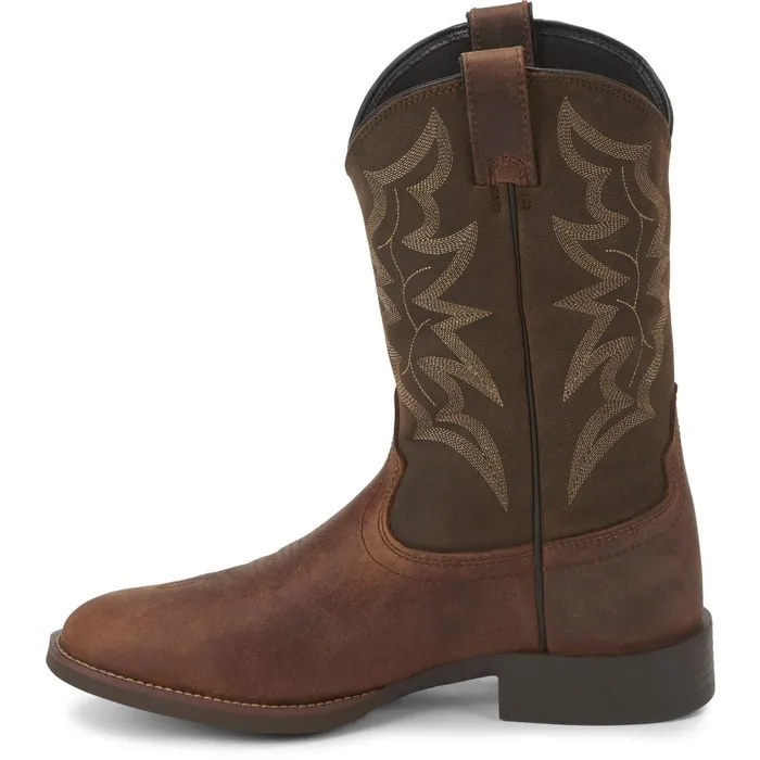 Justin Boots Buster III 11034 Western Boot Distressed Brown brown Men Western