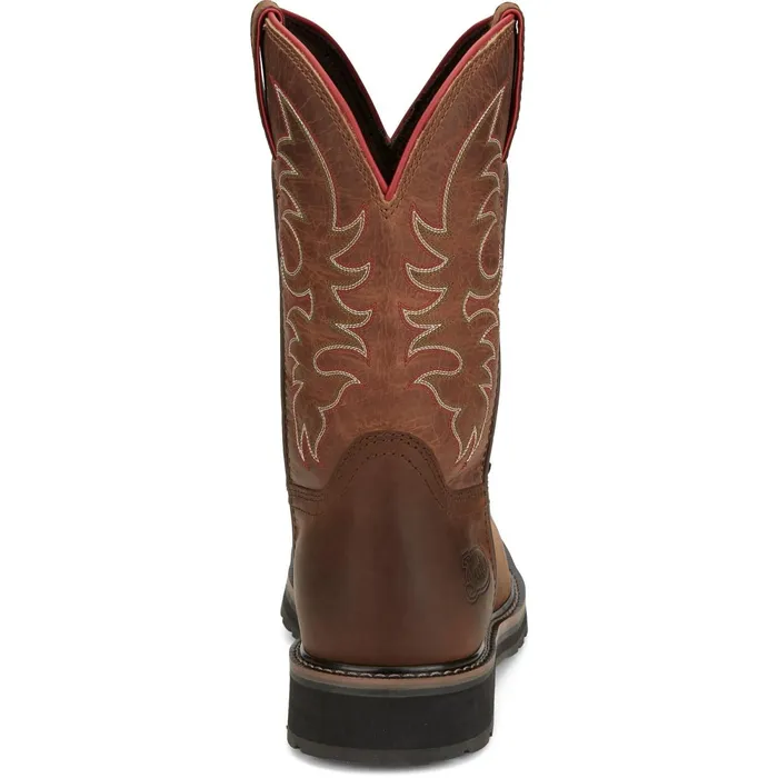 Justin Boots Driller II 11034 Work Boot Pecan Brown brown Men Work