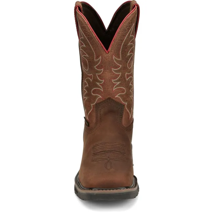Justin Boots Driller II 11034 Work Boot Pecan Brown brown Men Work