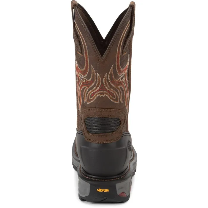 Justin Boots Driscoll 11034 Steel Toe Waterproof Work Boot Brown Men Work