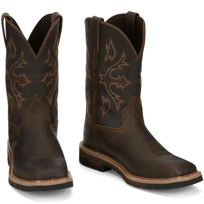 Justin Boots Flash 11034 Work Boot Walnut brown Men Work