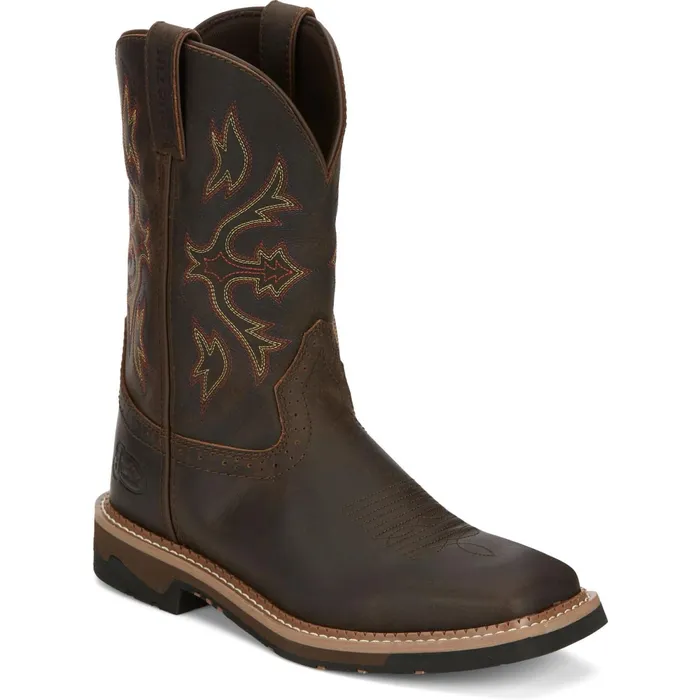 Justin Boots Flash 11034 Work Boot Walnut brown Men Work
