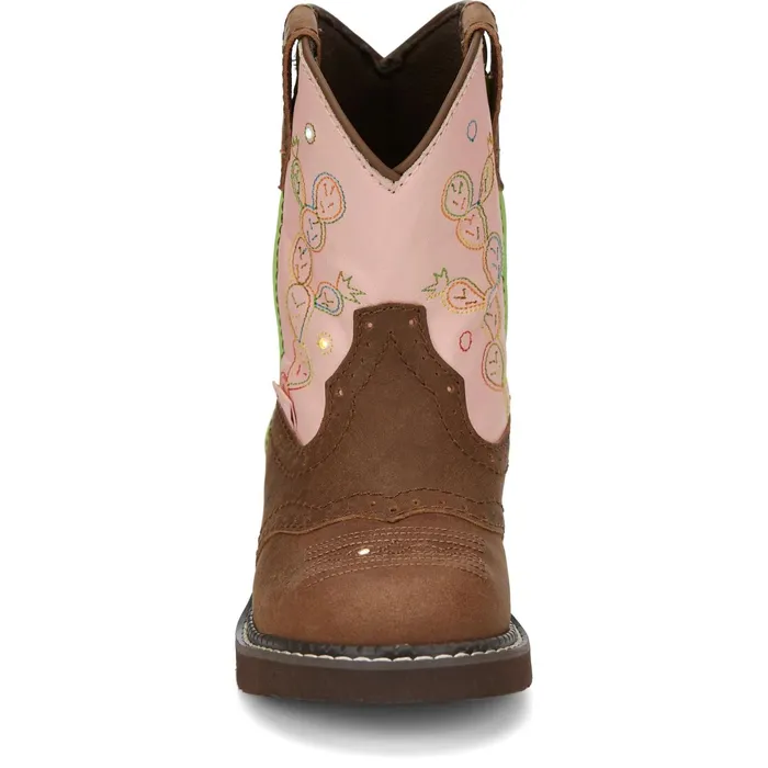 Justin Boots Glitzi Tan Kids Western