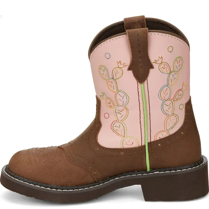 Justin Boots Glitzi Tan Kids Western
