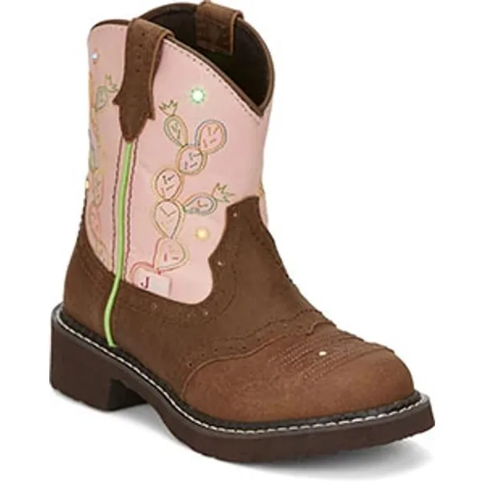Justin Boots Glitzi Tan Kids Western
