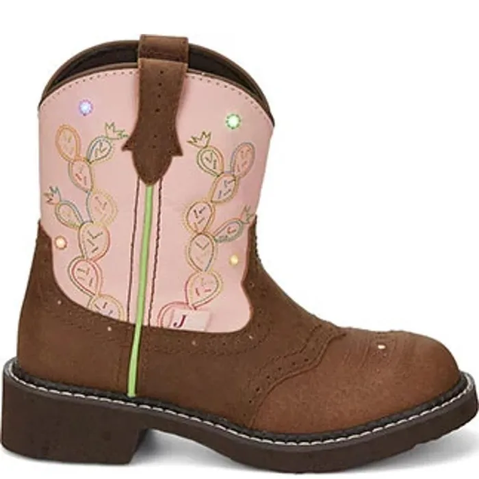 Justin Boots Glitzi Tan Kids Western