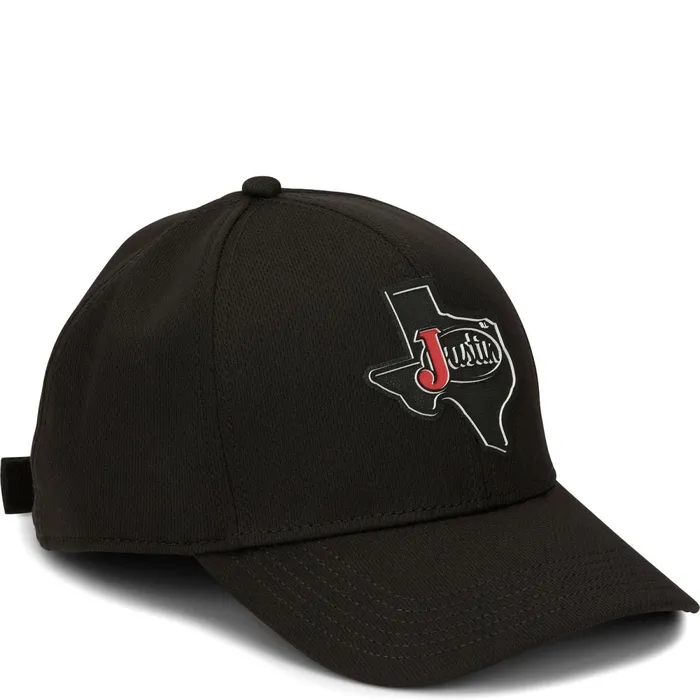Justin Boots Justin Texas Cap Black MenWomen Hats and Caps