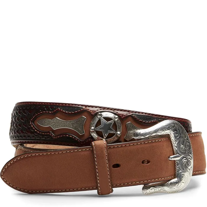 Justin Boots Odessa Star Belt Tan Men Belts