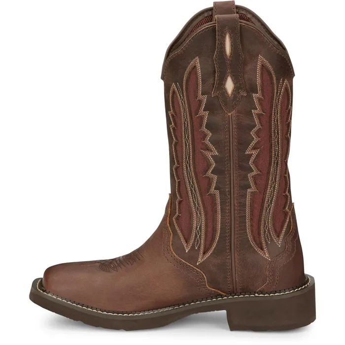 Justin Boots Paisley 11034 Western Boot Brown Women Western