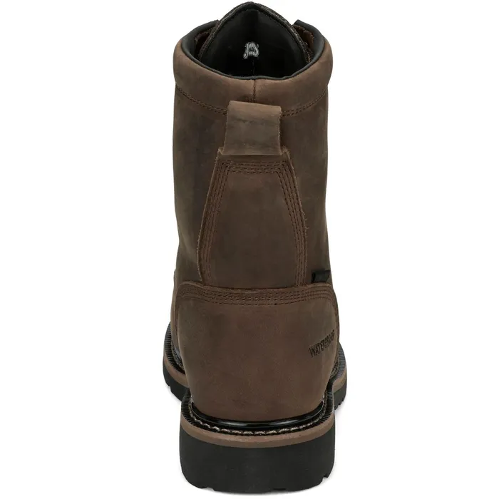 Justin Boots Pulley 8034 Nano Comp Met Guard Waterproof Whiskey Brown brown Men Work