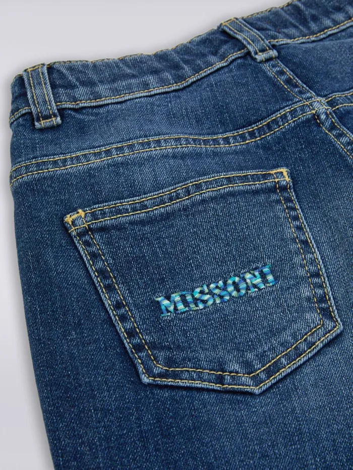 Kids Stretch Cotton Trousers Blue Missoni Clothing Kids Stretch Cotton Trousers Blue Missoni Clothing