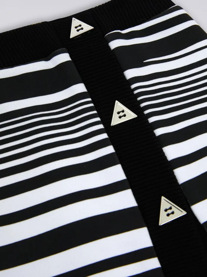 Kids Stretch Viscose Blend Skirt Black and White Missoni Clothing Kids Stretch Viscose Blend Skirt Black and White Missoni Clothing