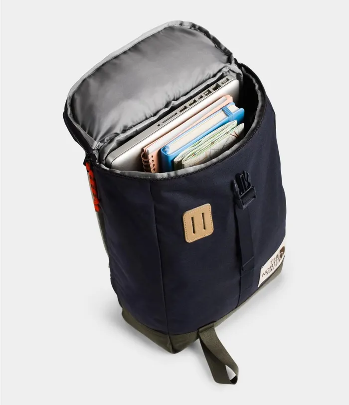 Kids The North Face Backpacks Top Loader Daypack Aviator Navy Light Heathernew Taupe Green