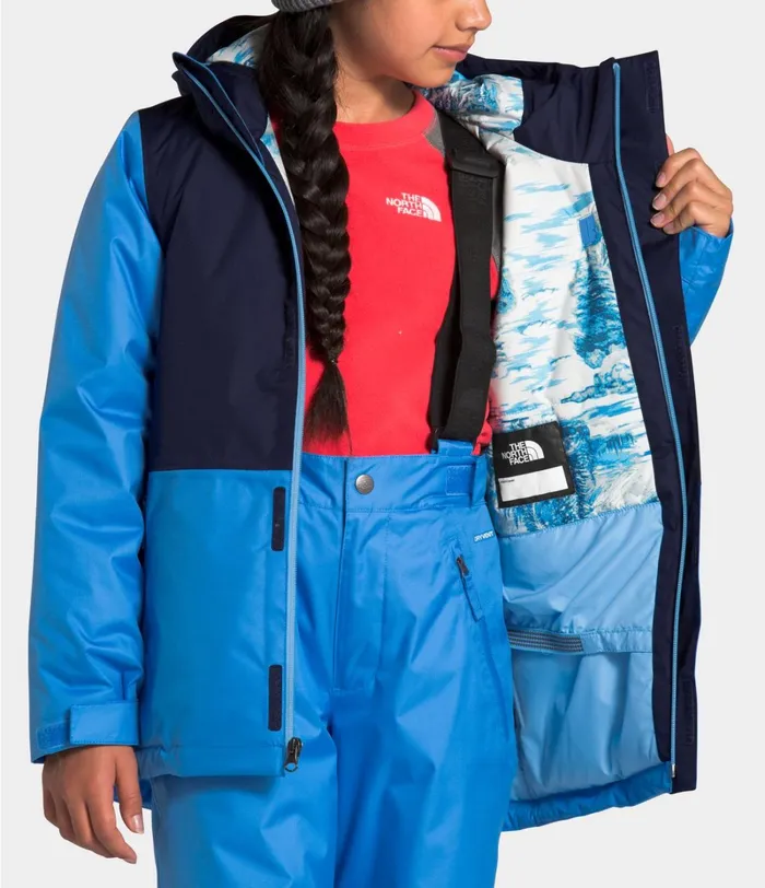 Kids The North Face Jackets and Vests Freestyle Insulated Jacket Clear Lake Blue