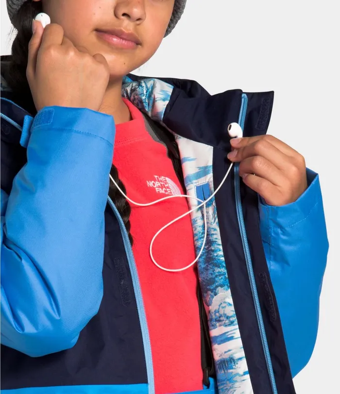 Kids The North Face Jackets and Vests Freestyle Insulated Jacket Clear Lake Blue