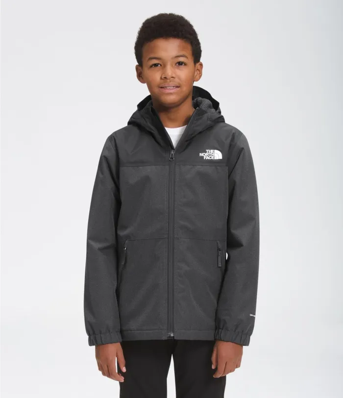 Kids The North Face Jackets and Vests Warm Storm Rain Jacket Asphalt Grey Heather