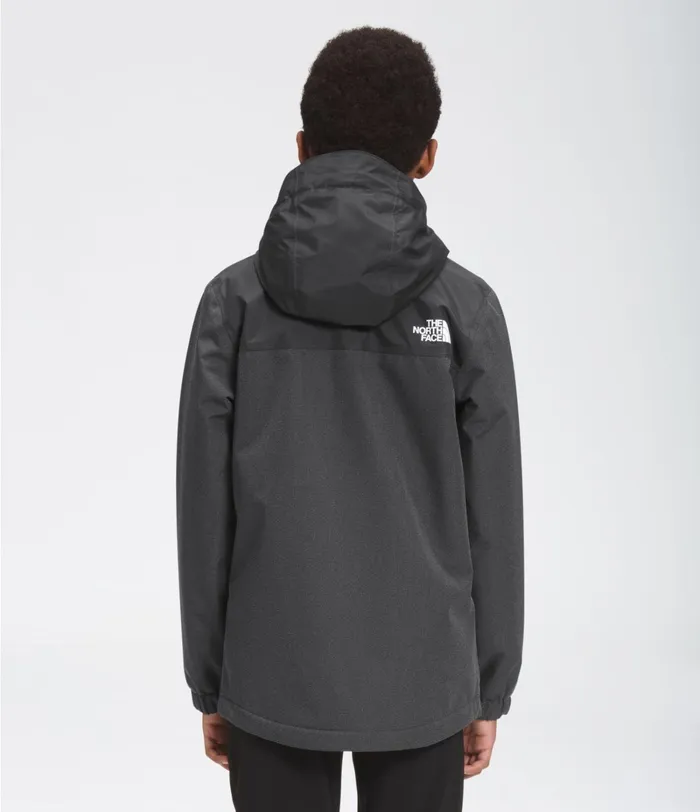 Kids The North Face Jackets and Vests Warm Storm Rain Jacket Asphalt Grey Heather