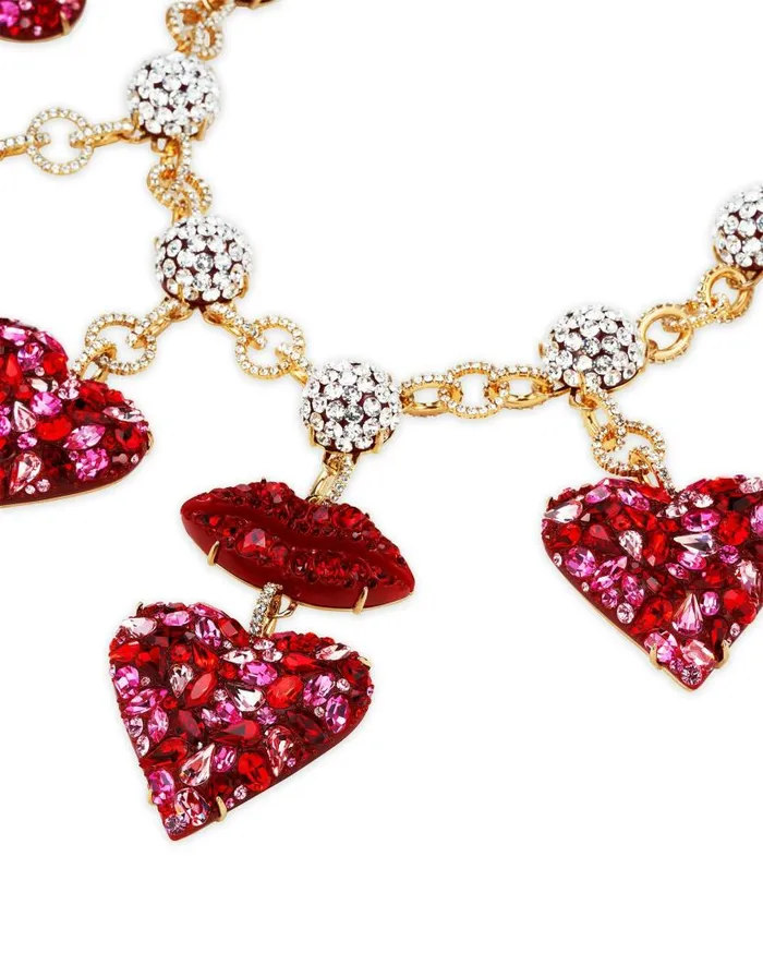 Kiss Me Heart Necklace Red Women Aquazzura Jewelry Kiss Me Heart Necklace Red Women Aquazzura Jewelry