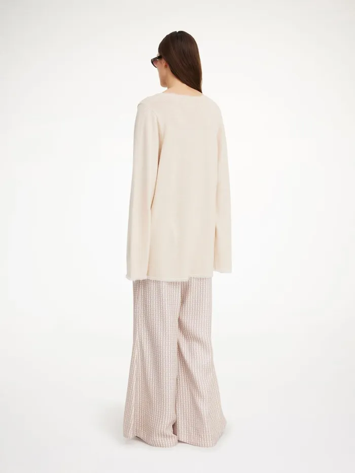 Knitwear Women By Malene Birger Luise Sweater Oyster Gray