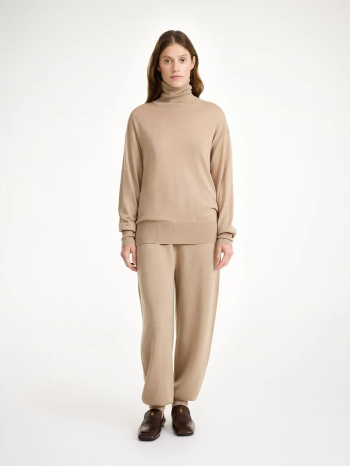 Knitwear Women By Malene Birger Mohsen Turtleneck Sweater Nomad