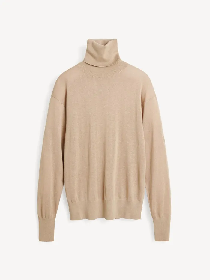 Knitwear Women By Malene Birger Mohsen Turtleneck Sweater Nomad