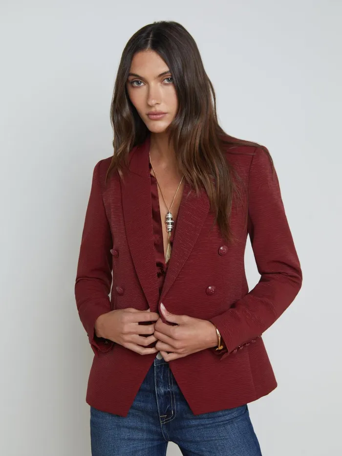 L039Agence Blazers and Jackets Women Kenzie Blazer Syrah