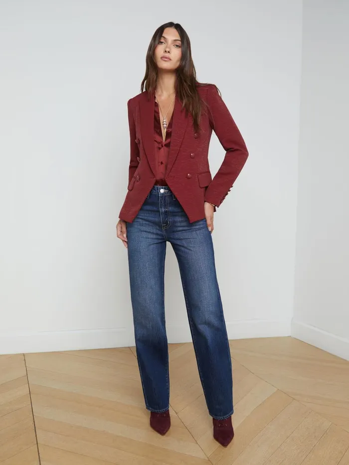 L039Agence Blazers and Jackets Women Kenzie Blazer Syrah