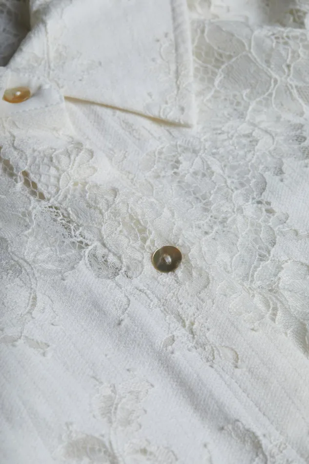 L039Agence Blouses and Tops Women Jenica Lace Blouse Lace Ivory L039Agence Blouses and Tops Women Jenica Lace Blouse Lace Ivory