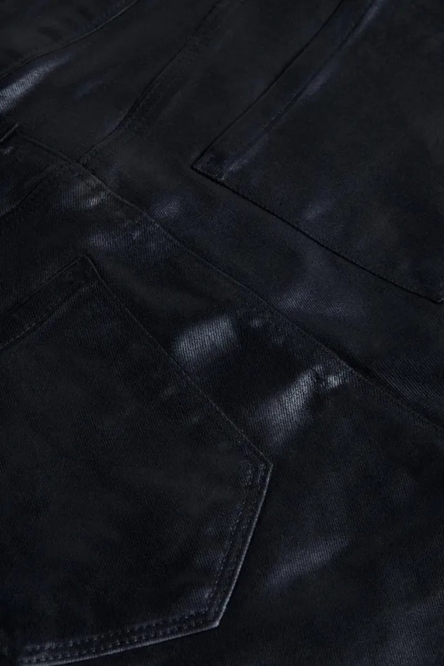 L039Agence Coated Denim Women Tati Coated Micro Boot Jean Noir Coated L039Agence Coated Denim Women Tati Coated Micro Boot Jean Noir Coated