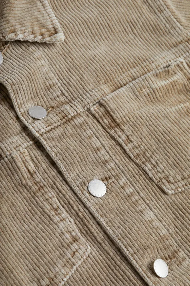 L039Agence Denim Jackets Women Janelle Corduroy Jacket Barrel