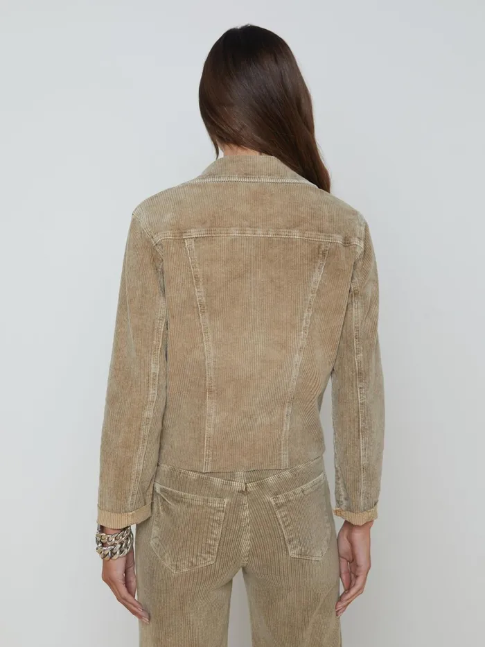 L039Agence Denim Jackets Women Janelle Corduroy Jacket Barrel