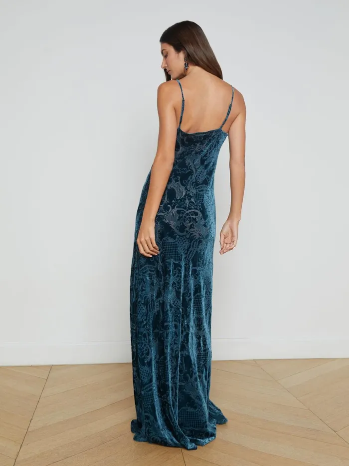 L039Agence Dresses and Jumpsuits Women Christine Dress Deep Teal Rococo L039Agence Dresses and Jumpsuits Women Christine Dress Deep Teal Rococo