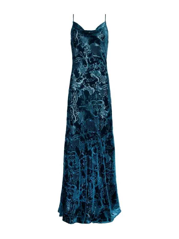 L039Agence Dresses and Jumpsuits Women Christine Dress Deep Teal Rococo L039Agence Dresses and Jumpsuits Women Christine Dress Deep Teal Rococo