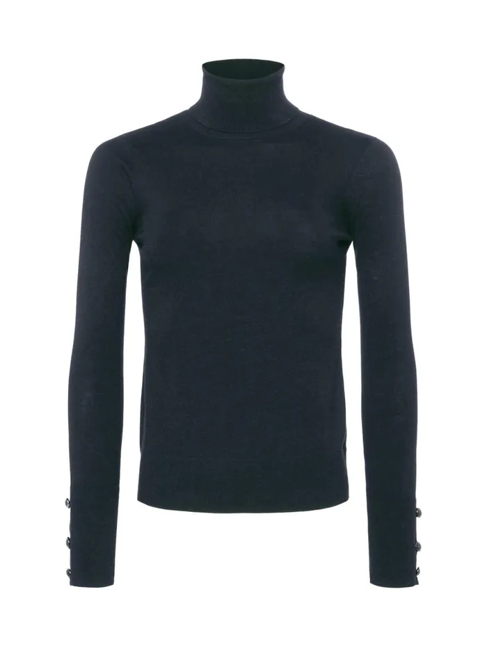 L039Agence Knitwear Women Flora Turtleneck Charcoalblack L039Agence Knitwear Women Flora Turtleneck Charcoalblack