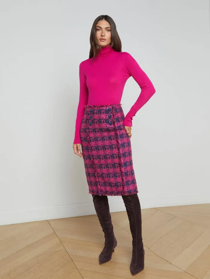 L039Agence Knitwear Women Flora Turtleneck Fuschia Rose L039Agence Knitwear Women Flora Turtleneck Fuschia Rose