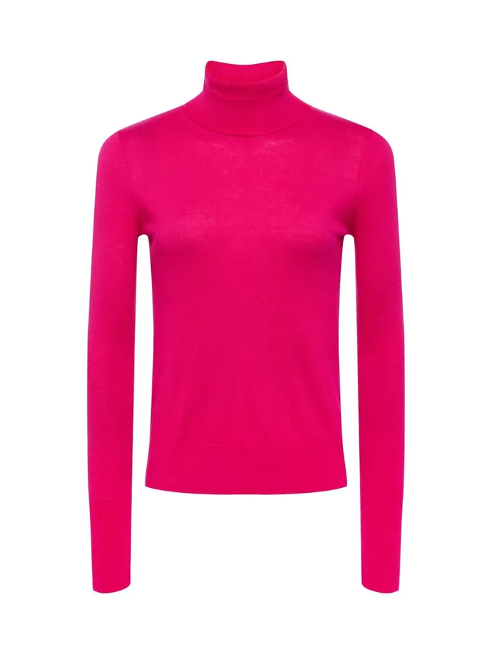 L039Agence Knitwear Women Flora Turtleneck Fuschia Rose L039Agence Knitwear Women Flora Turtleneck Fuschia Rose