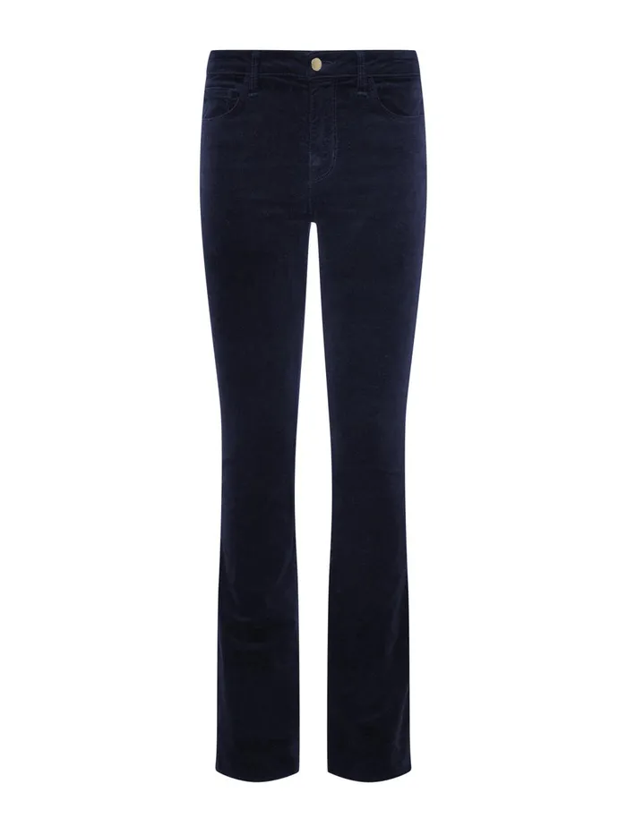 L039Agence Pants Women Stevie Velvet Jean Dark Navy L039Agence Pants Women Stevie Velvet Jean Dark Navy