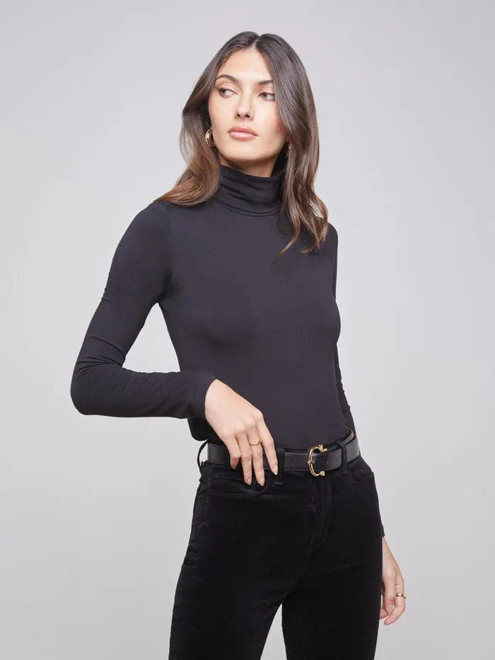 L039Agence Tees Women Lani Turtleneck Black