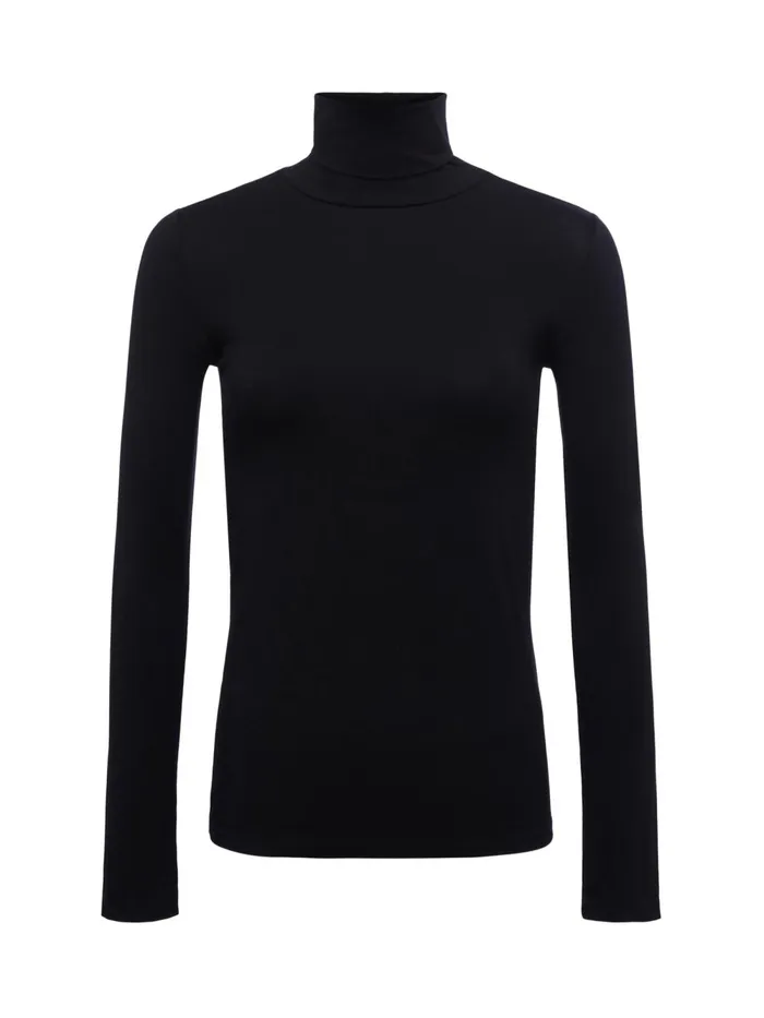 L039Agence Tees Women Lani Turtleneck Black L039Agence Tees Women Lani Turtleneck Black